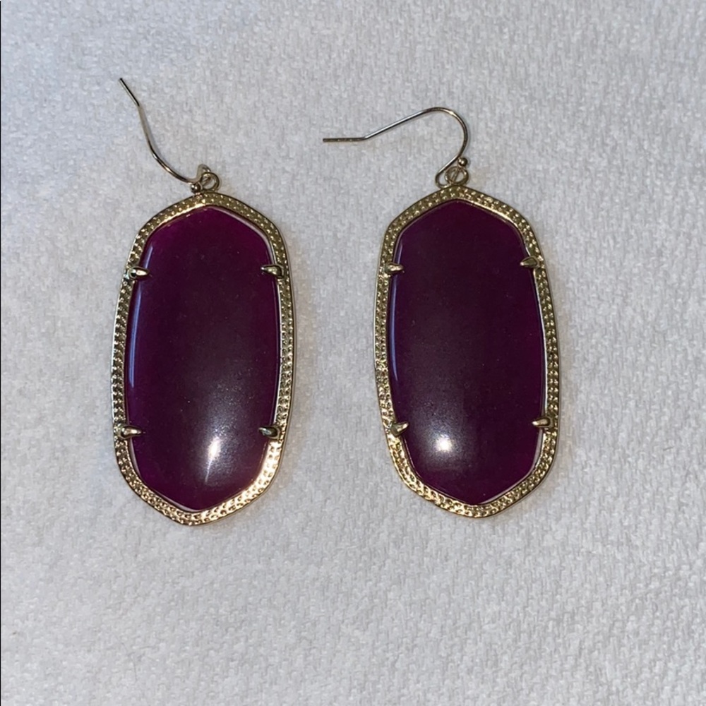 Kendra Scott Drop Earrings - Plum